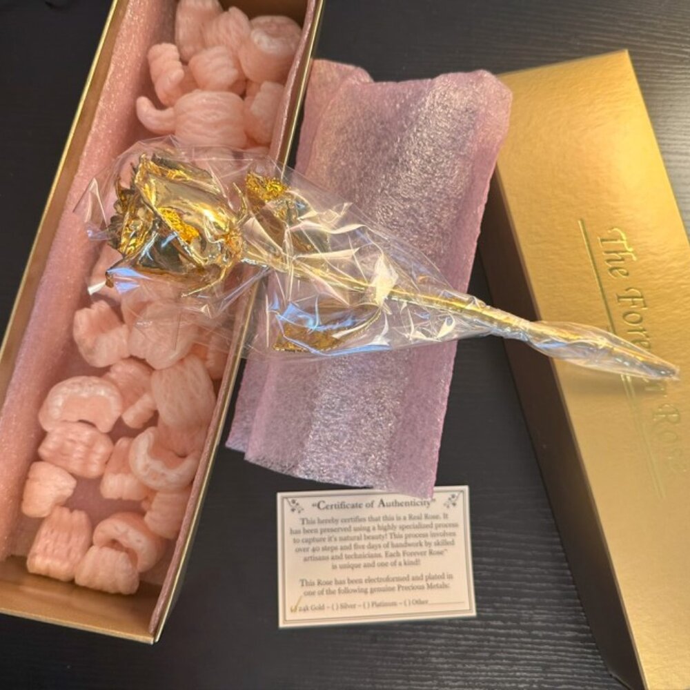 24K Gold-Dipped Forever Rose – Gift Box Included